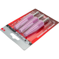 Шарошка абразивная (3 шт; 19x60x6 мм; F46; конус удлиненный) MATRIX 76001