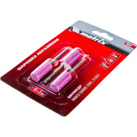 Шарошка абразивная (3 шт; 10x20x3 мм; F80; цилиндр) MATRIX 76018