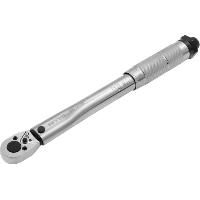 Динамометрический ключ 5-24 Нм, 1/4", CrV, хромированный STELS 14158