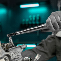 Динамометрический ключ 5-24 Нм, 1/4", CrV, хромированный STELS 14158