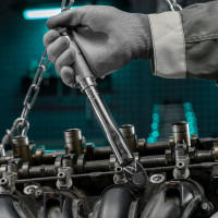 Динамометрический ключ 5-24 Нм, 1/4", CrV, хромированный STELS 14158