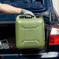 Канистра для ГСМ вертикальная, 20 л пластиковая, усиленная STELS 53127