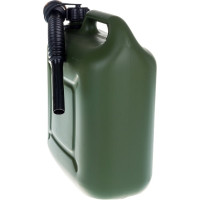 Канистра для ГСМ вертикальная, 10 л пластиковая, усиленная STELS 53126