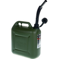 Канистра для ГСМ вертикальная, 10 л пластиковая, усиленная STELS 53126