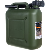 Канистра для ГСМ вертикальная, 10 л пластиковая, усиленная STELS 53126