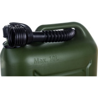 Канистра для ГСМ вертикальная, 10 л пластиковая, усиленная STELS 53126