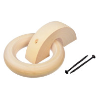 Дверная ручка Банные штучки Кольцо, липа, 115мм 30042