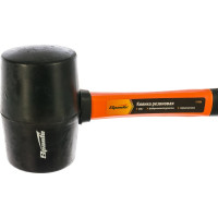 Резиновая киянка SPARTA 450 г, черная резина, фибергласовая рукоятка 11126