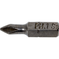 Биты для отвертки PH1х25мм, 1/4 Hex, S2, 10 шт. GRIFF 030393