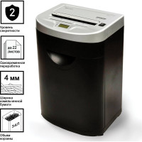 Уничтожитель BRAUBERG S22-S 2 уровня секретности, 4 мм, 22 листа 531773