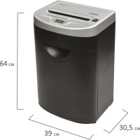 Уничтожитель BRAUBERG S22-S 2 уровня секретности, 4 мм, 22 листа 531773