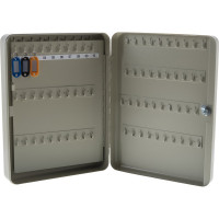 Шкафчик на 140 ключей BRAUBERG 370х280х80 мм, с замком, +140 брелоков, серый, 290340