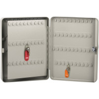 Шкафчик на 140 ключей BRAUBERG 370х280х80 мм, с замком, +140 брелоков, серый, 290340