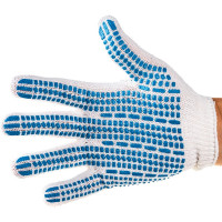 Перчатки х/б с ПВХ Без бренда Протектор 10 класс, 10пар/уп 67806