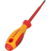 Отвертка KNIPEX SL6.5x1.2 шлицевая тонкая VDE, L лезвия 150 мм, 1000V, 2-комп. рук-ка KN-982065SL
