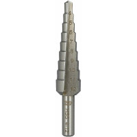 Сверло ступенчатое HSS 4-12х65 мм, 9 ступеней, хвостовик 6 мм Heller 22605
