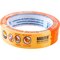 Малярная лента MASTER COLOR золотистая, рисовая бумага, термостойк. до 100C, 24 мм х 25 м 30-6122