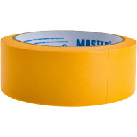 Малярная лента MASTER COLOR золотистая, рисовая бумага, термостойк. до 100C, 36 мм х 25 м 30-6123