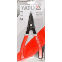 Щипцы для снятия и установки внешних стопорных колец YATO без ушек на валы коробки передач YT-0607