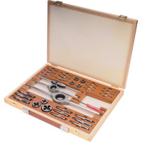 Набор метчиков и плашек Bucovice Tools M3-M12 115CrV3 34 предмета 310128