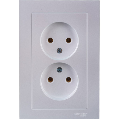 Двухместная розетка Systeme Electric ATLAS DESIGN ATN000420 1240272