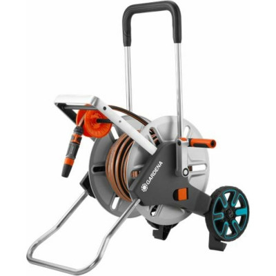 GARDENA Тележка для шлангов металлическая AquaRoll M Easy с комплектом для полива 18547-20.000.00