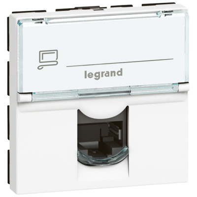 Информационная одинарная розетка Legrand Mosaic 78681/76555 124976