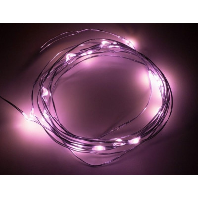 Neon-Night Гирлянда Роса, 2м, 20 LED розовый, IP20, 2хCR2032 в комплекте 303-007