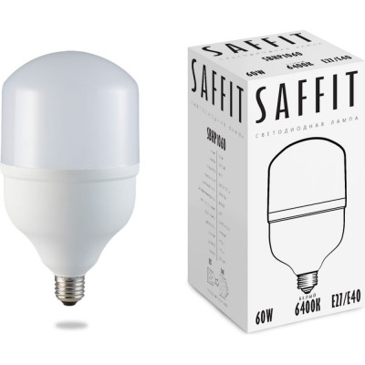 Светодиодная лампа SAFFIT SBHP1060 60W 230V E27-E40 6400K 55097