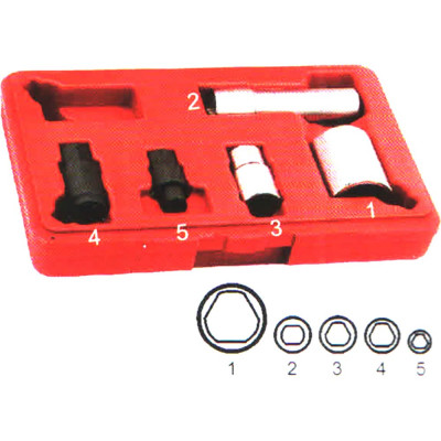 Набор специальных головок для ТНВД BOSCH 5 пр. для BOSCH VE, TDI, CR JTC -4493 990529