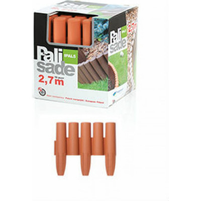Prosperplast Заборчик для клумбы Palisada 2,7м, 10шт. ц. терракотовый IPAL5-R624