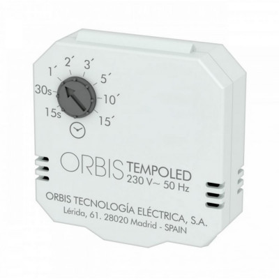 ORBIS TEMPO LED Лестничный таймер. Задержка от 15сек до 15мин. OB200007
