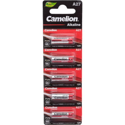 Батарейка Camelion LR27A BL-5 Mercury Free 12830