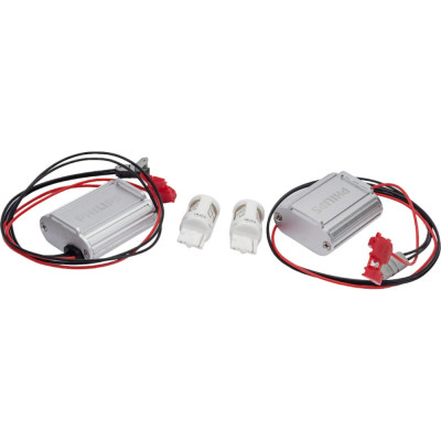 PHILIPS Автолампа WY21W LED AMBER с блокиратором ошибок CANbus 2шт+2шт 12V 11065ULAX2