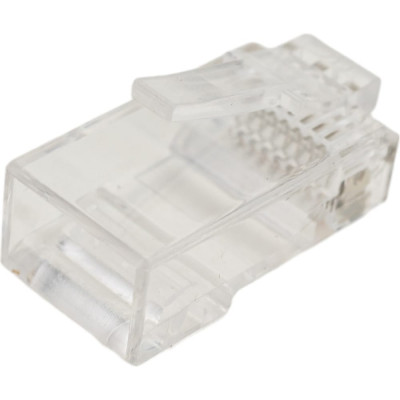 NIKOMAX Коннектор RJ45/8P8C под витую пару, круглый ввод, уп-ка 100шт. NMC-RJ88RZ50UD2-100