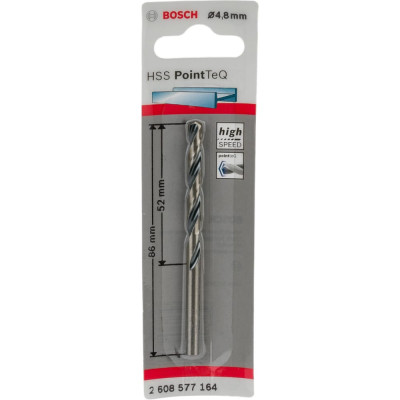 Спиральное сверло Bosch PointTec 2608577164