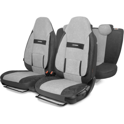 Авточехлы AUTOPROFI Comfort COM-1105H D.GY/L.GY