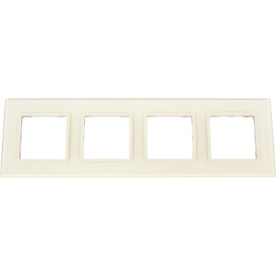 ЭРА 14-5104-02 Рамка на 4 поста, стекло, Elegance, сл.кость+сл.к Б0034525