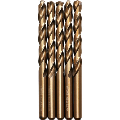 Inforce сверло по металлу HSS-Co 9x125мм 5 штук в упаковке 11-01-452