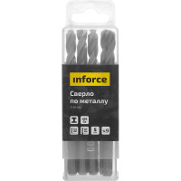 Inforce сверло по металлу HSS-Co 9x125мм 5 штук в упаковке 11-01-452