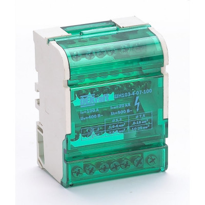 Кросс-модуль на DIN-рейку ШН-103, 4x7, 100 А Dekraft 32017DEK