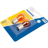 Автолампа NARVA PY21W BAU15s YELLOW блистер, 2шт 12V 1 10 176384000