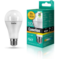 Электрическая светодиодная лампа Camelion LED20-A65/830/E27 20 Вт 220 В 13164