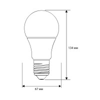 Светодиодная лампа Ergolux LED-A65-25W-E27-6K ЛОН, 25Вт, E27, 6500K, 180-240В 14228