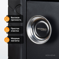 Круглый магнитный лоток WIEDERKRAFT 4" 100 мм WDK-65146