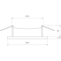 Встраиваемый светильник Elektrostandard 9210 MR16 SCH / хром сатинированный a030079