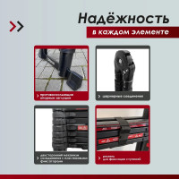 Телескопическая лестница-стремянка СОРОКИН 4,4м 24.28