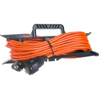 Удлинитель шнур Партнер-Электро GardenLine на рамке с/з ПВС 3х1,5 16A 20м IP 44 US206С-120OR