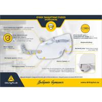 Очки для касок Delta Plus FUEGO прозрачные FUEGOARIN