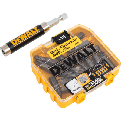 Набор бит 16 шт. пластиковый бокс DEWALT DT71511